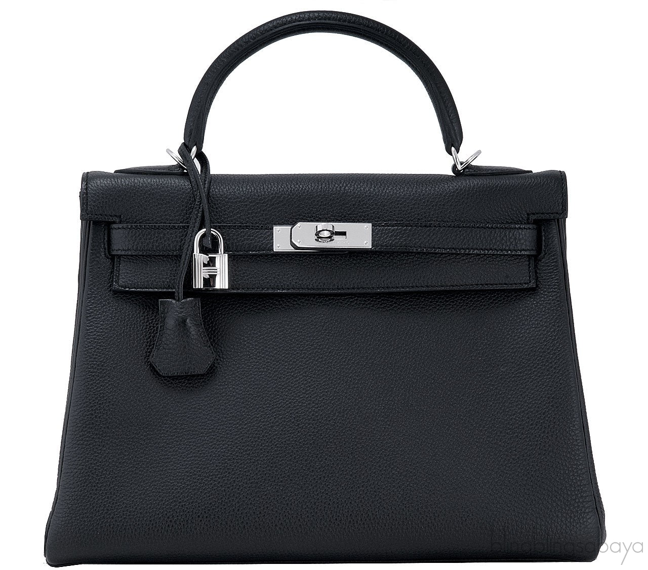 Kelly 32 Black Togo Retourne