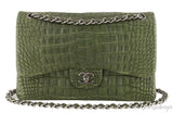 Classic Crocodile Jumbo Flap Bag