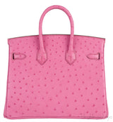 Birkin 25 Fuchsia Ostrich PHW
