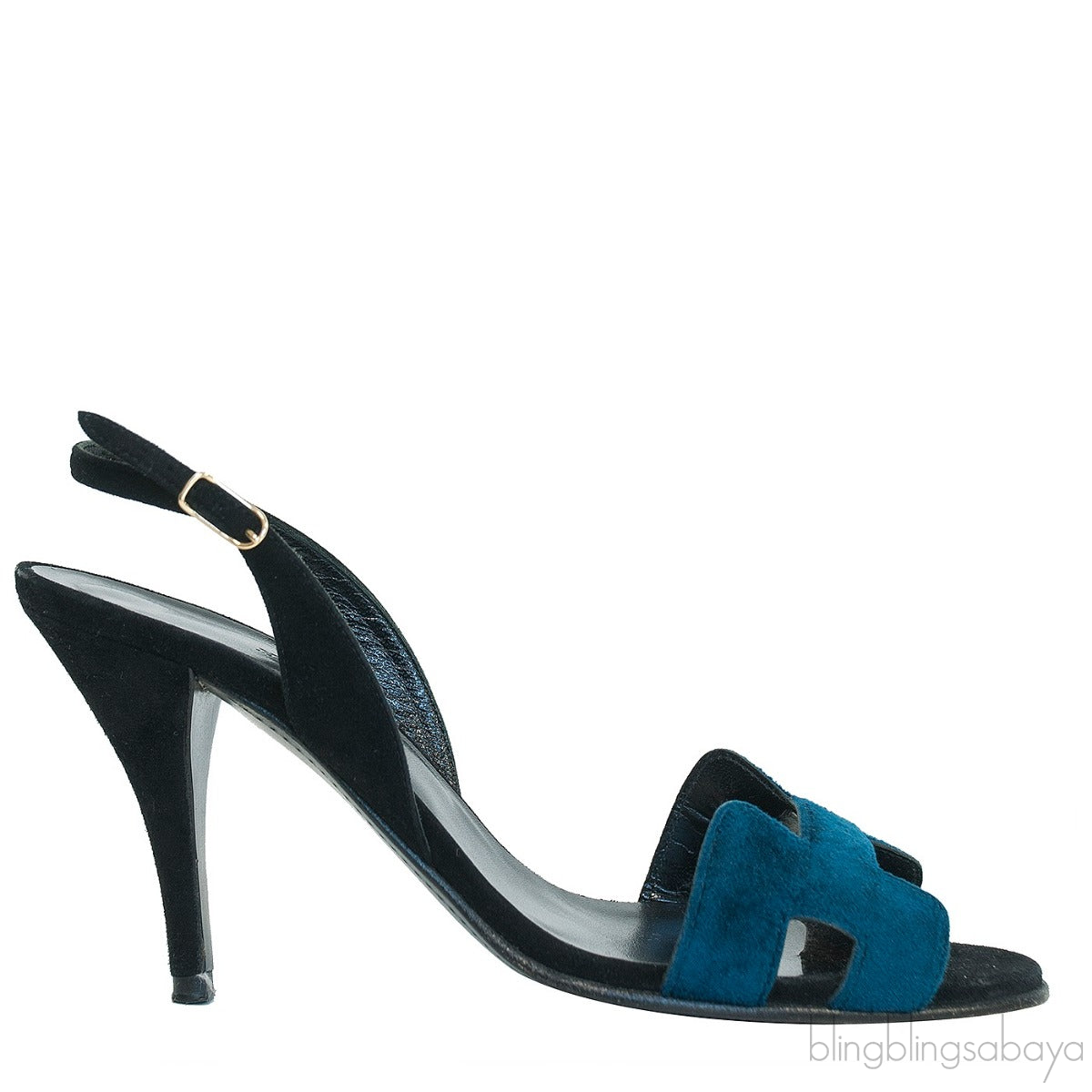 Bi-color Suede Night 90 Sandals