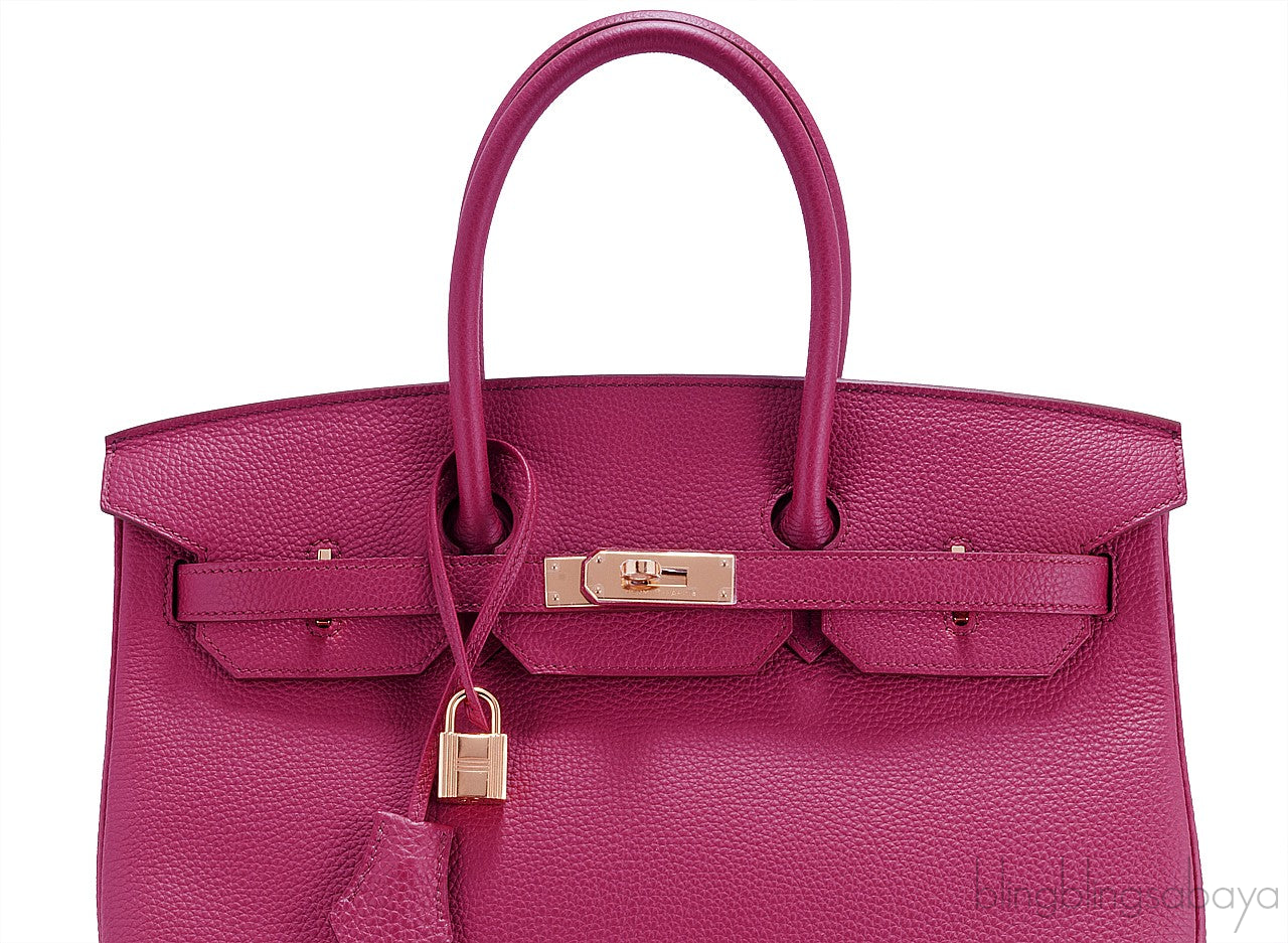 Birkin 35 Rubis Togo GHW