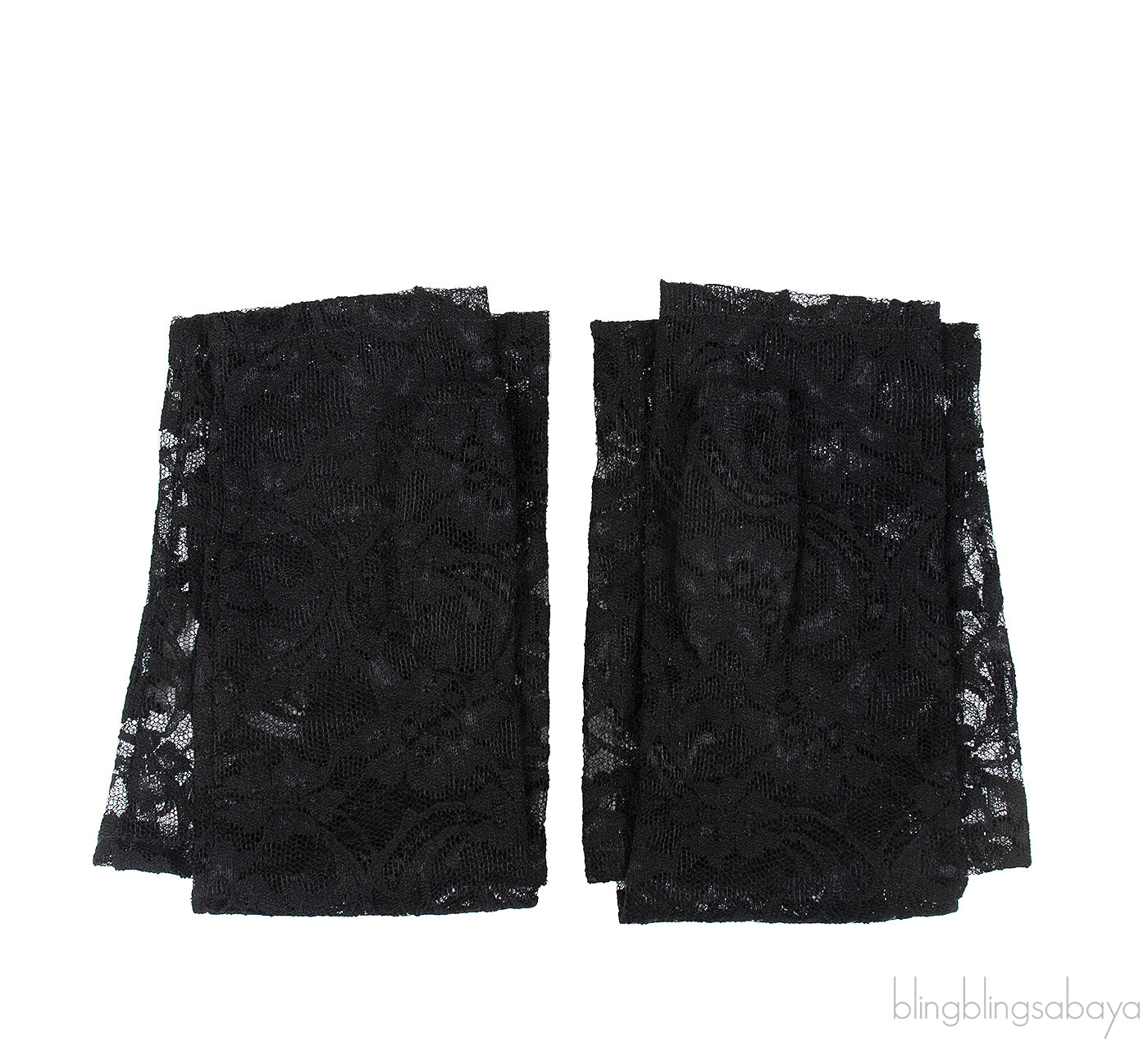 Dolce & Gabbana Black Long Lace Fingerless Gloves