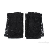 Dolce & Gabbana Black Long Lace Fingerless Gloves