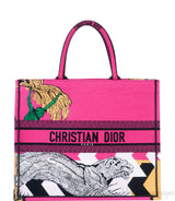 Large Dior Book Tote Pink