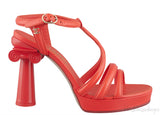 Parthenon Grecian Gladiator Column Heels Orange