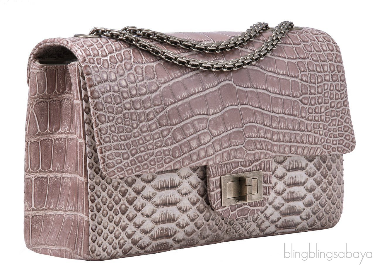 2.55 Reissue Alligator Nude Flap Bag