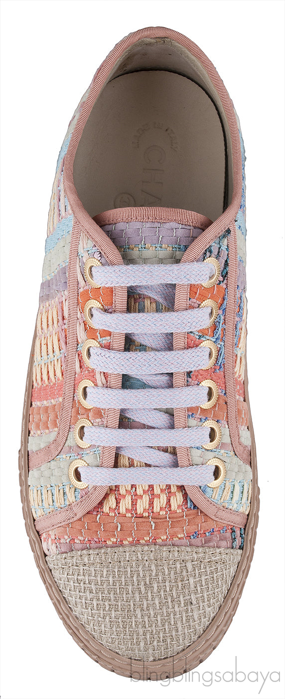 Tweed Low Cut Multicolor Sneakers