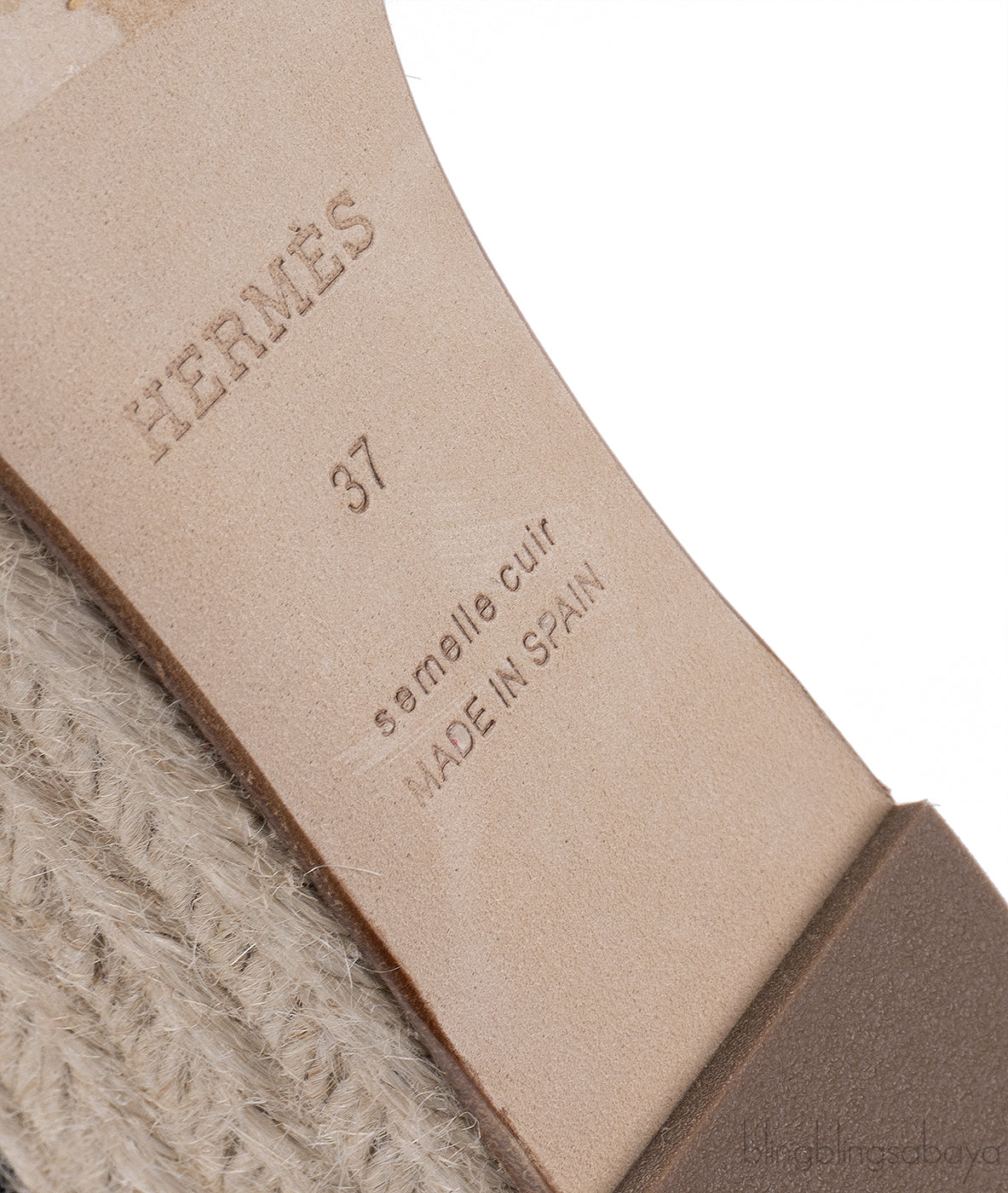 Hermes Black Elda Espadrille in Calfskin