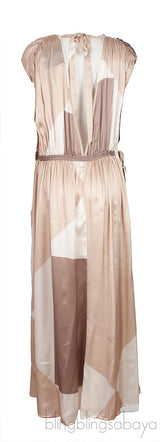 Venezia Open-Back Silk-satin Dress