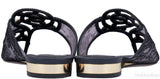 Ruby Black Lace Sandals