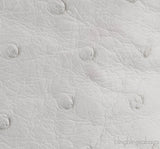 L19 White Ostrich Pouch