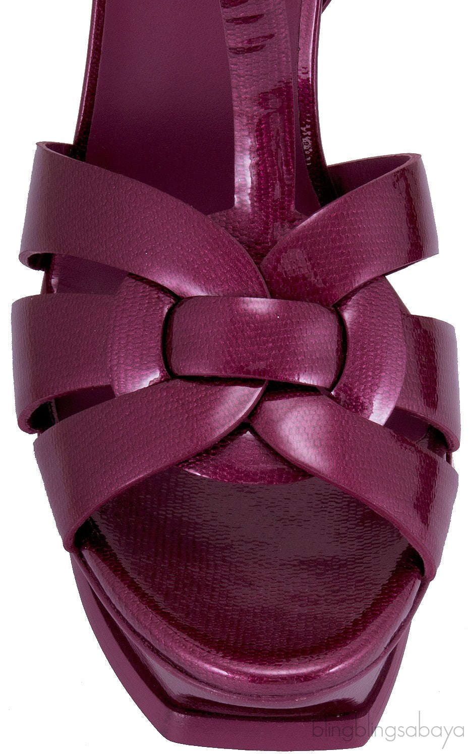Tribute Patent Textured Leather