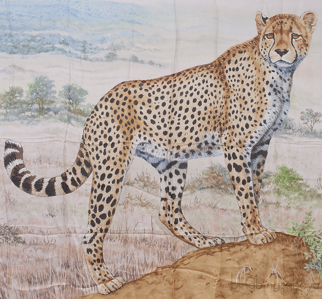 Acinonyx Jubatus wash scarf 140