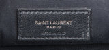 Yves Saint Laurent  Nikki Forest Green Medium Crinkled Leather Shoulder Bag