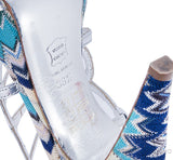 Silver Strappy Sandals