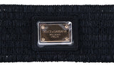 Dolce & Gabbana Black Elastic Waist Belt