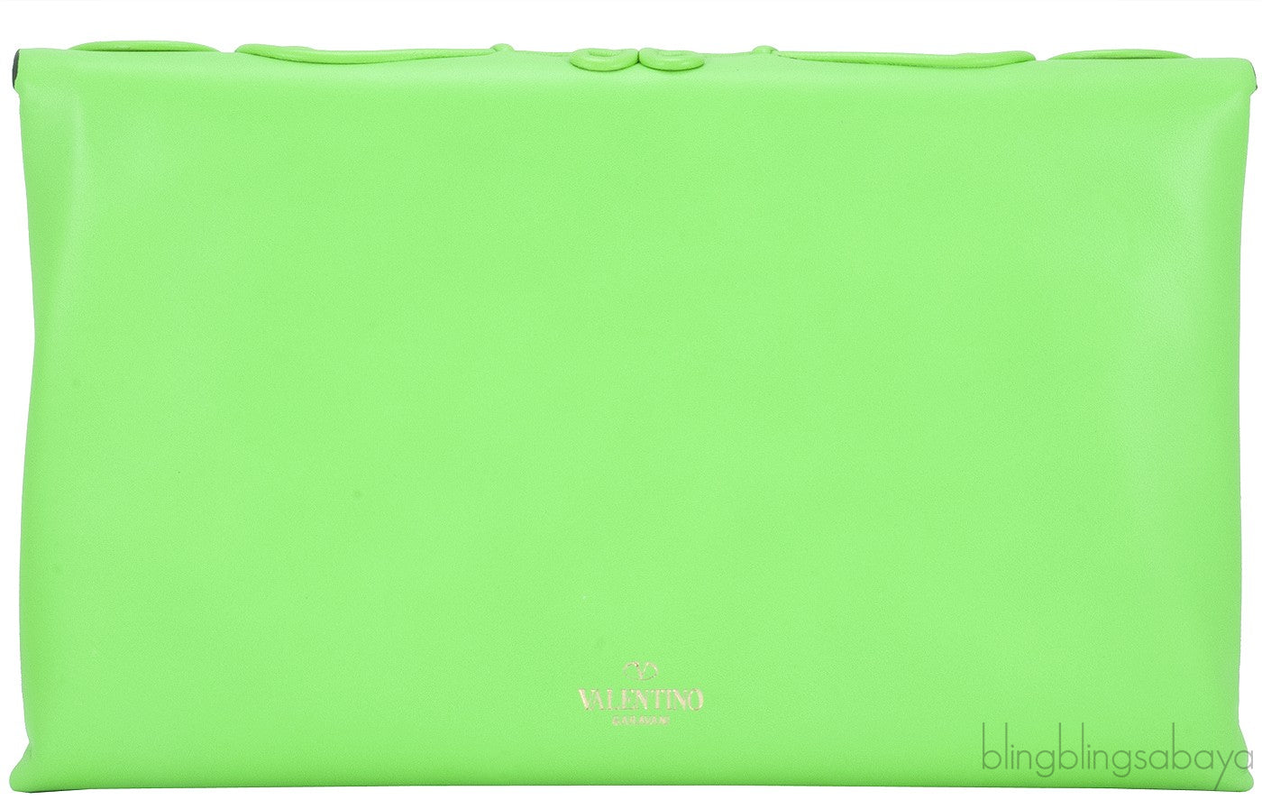 Intrigate Envelope Clutch Neon Green
