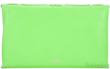 Intrigate Envelope Clutch Neon Green