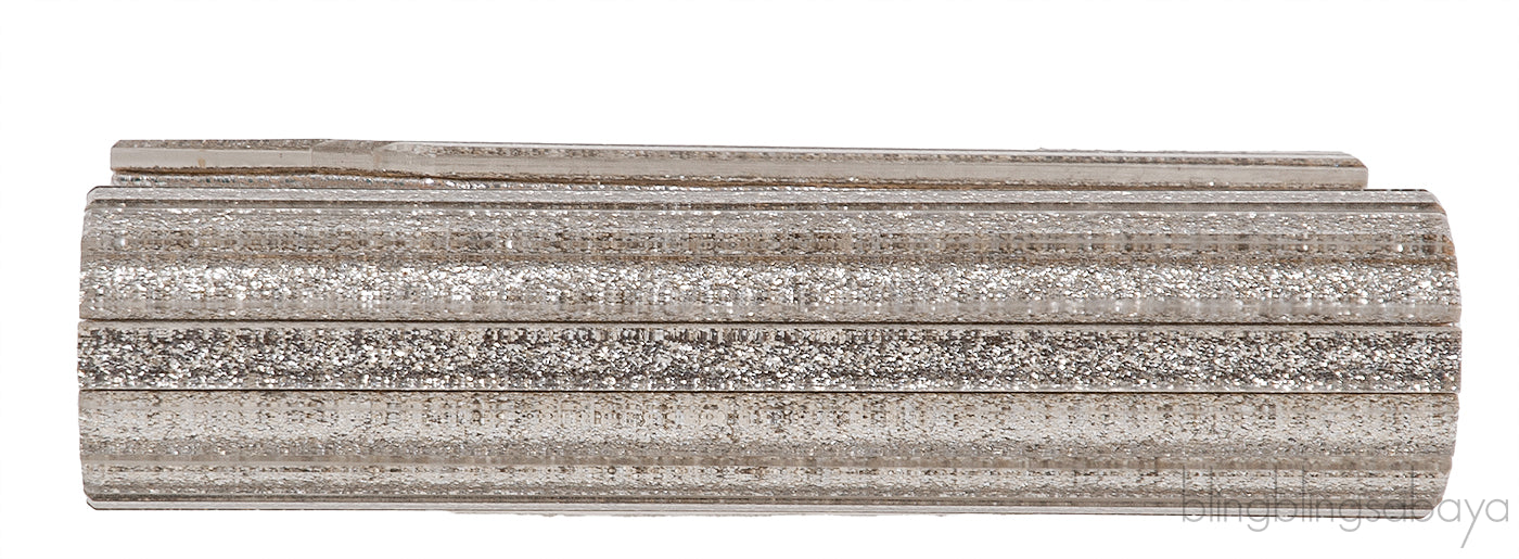 Candy Silver Glitter Acrylic Clutch Bag