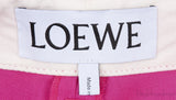 White Long Back Assymetric Shirt and Pink Wide Leg Trouser