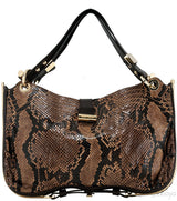 Ayse Python Shoulder Bag