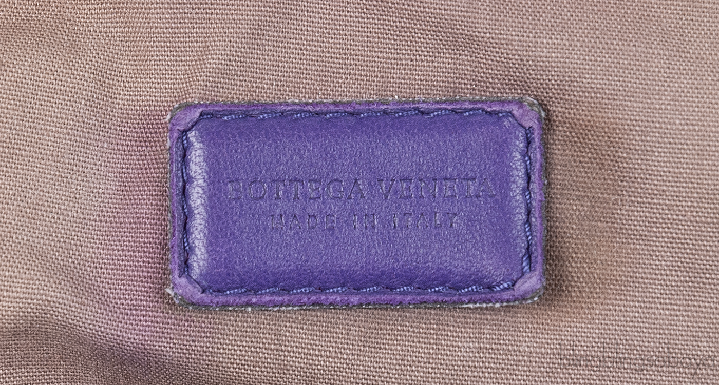 Purple Intrecciato Small Pouch