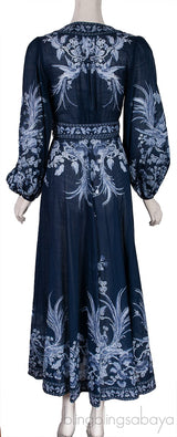 Aliane Floral Print Wrap Dress