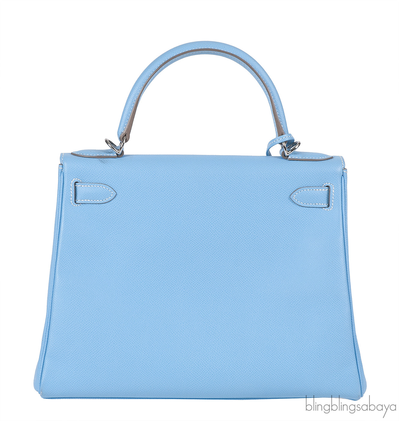 Hermès Kelly 28 Retourne Blue Celeste Mykonos Candy Epsom PHW