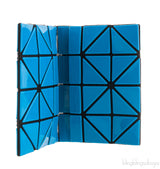 Blue Geometric Card Holder