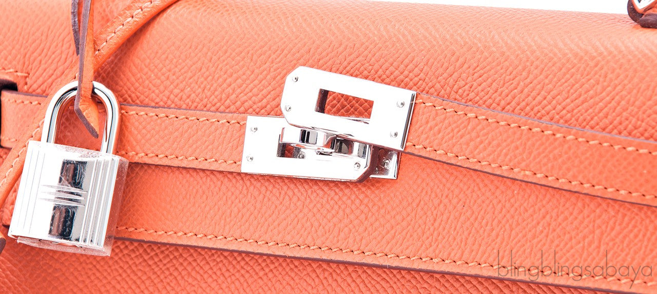 Kelly 25 Orange Epsom