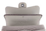 Ombre Grey Crocodile Flap Bag