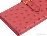 Bearn Bougainvillier Ostrich Wallet GHW