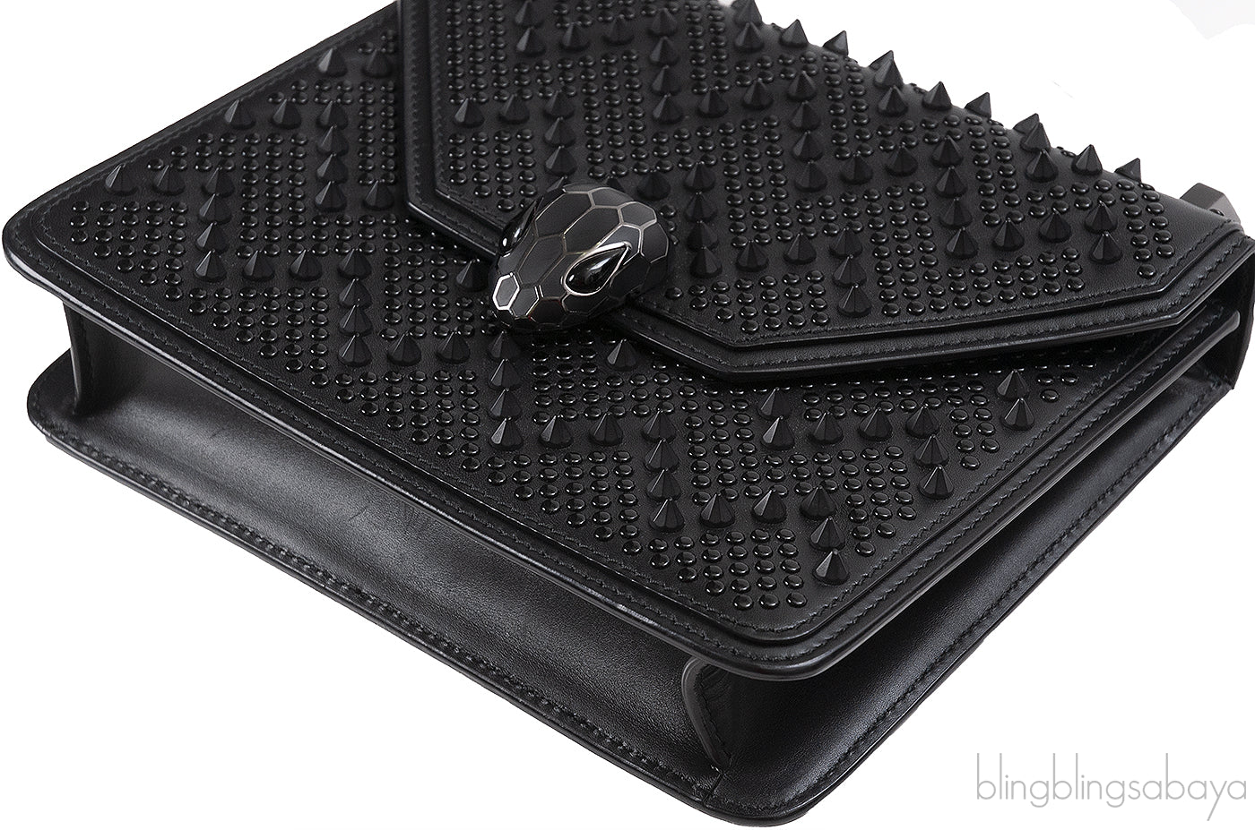 X Nicholas Kirkwood Black Serpenti Forever Crossbody Bag