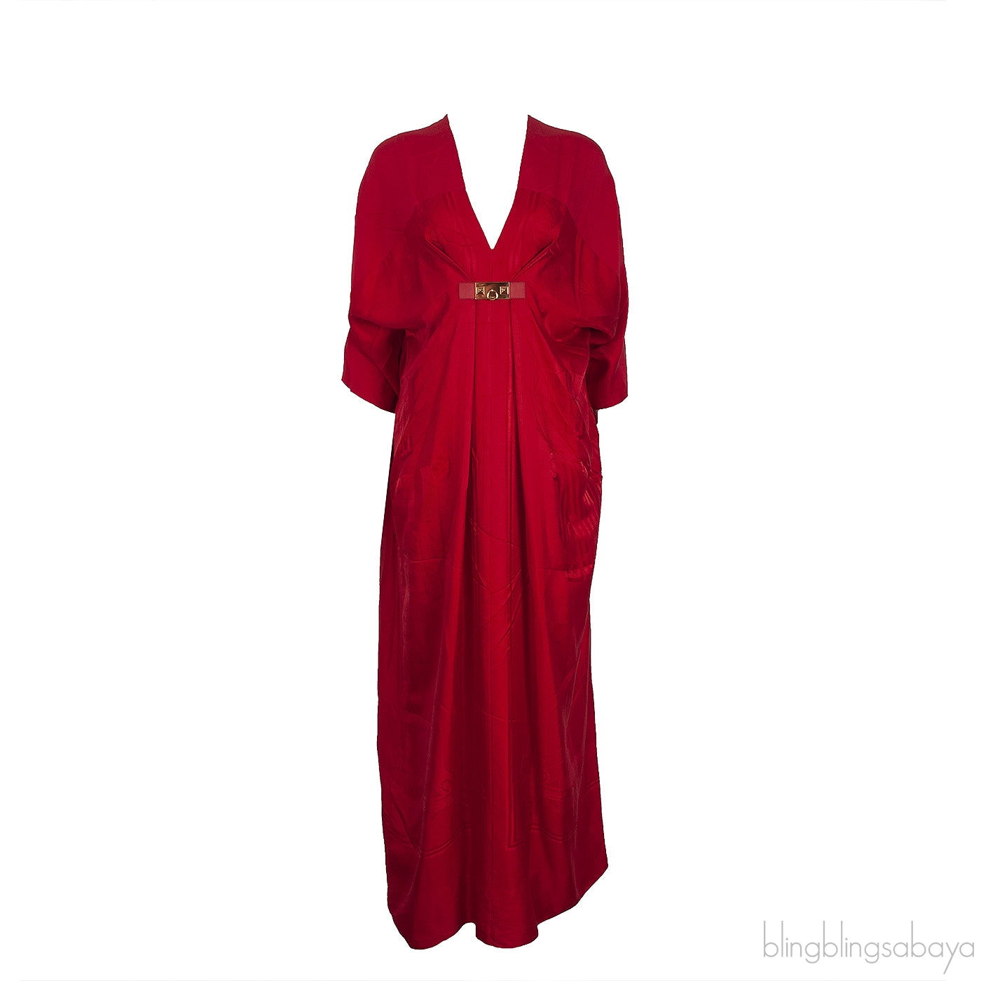 Red CDC Kaftan Dress