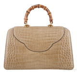 Thiara Bamboo Handle Crocodile Bag