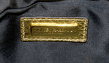 Gold Python Clutch Bag