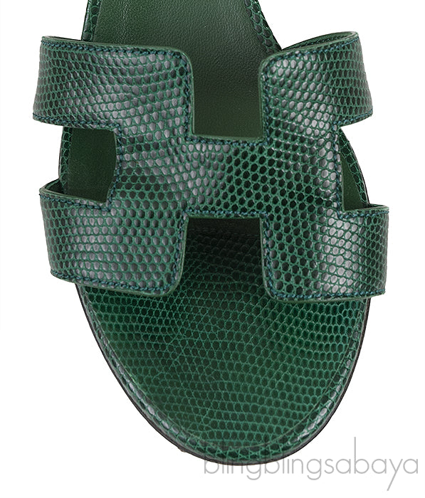 Oasis Vert Lizard Sandals