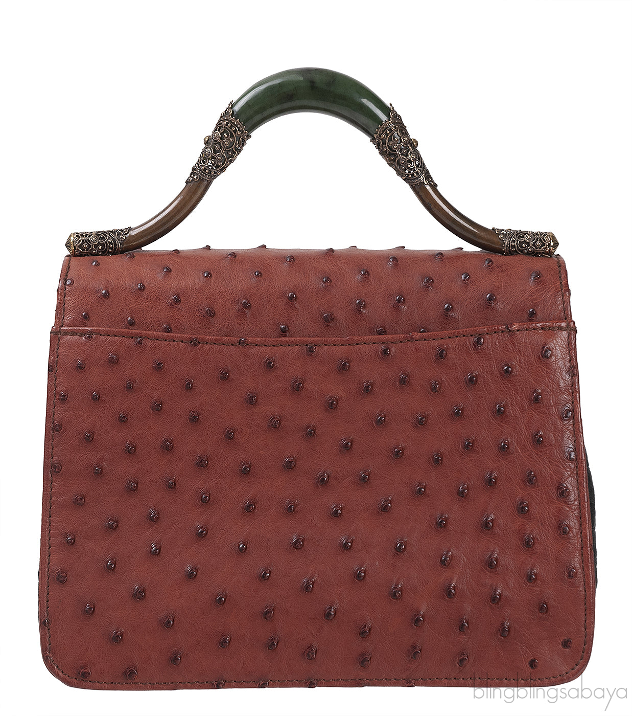 Tri-color Leather Top Handle Bag