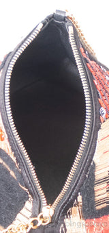 Multicolor Lambskin PVC Glass Pyramid Bag