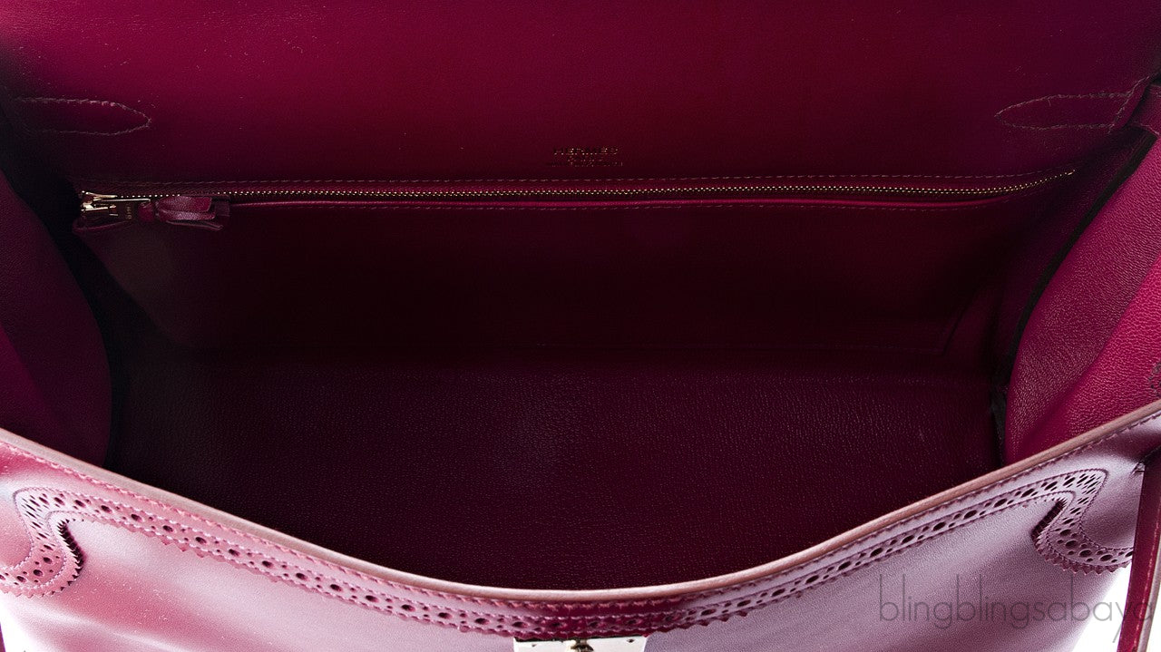 Kelly 35 Ghillies Rubis Tadelakt