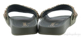 Olive Green Chain Slip-on Sandals