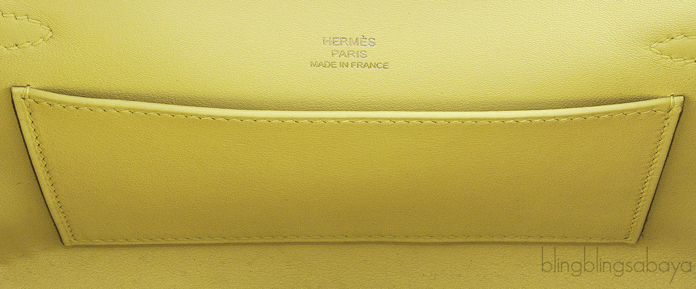 Kelly Pochette Swift Jaune Poussin