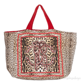 Leopard Print Beach Tote Bag