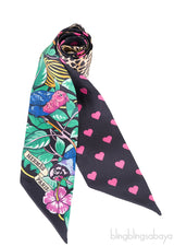 Jungle Love Love Black Twilly