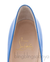 Pigalle Follies 100 Patent Blue heels