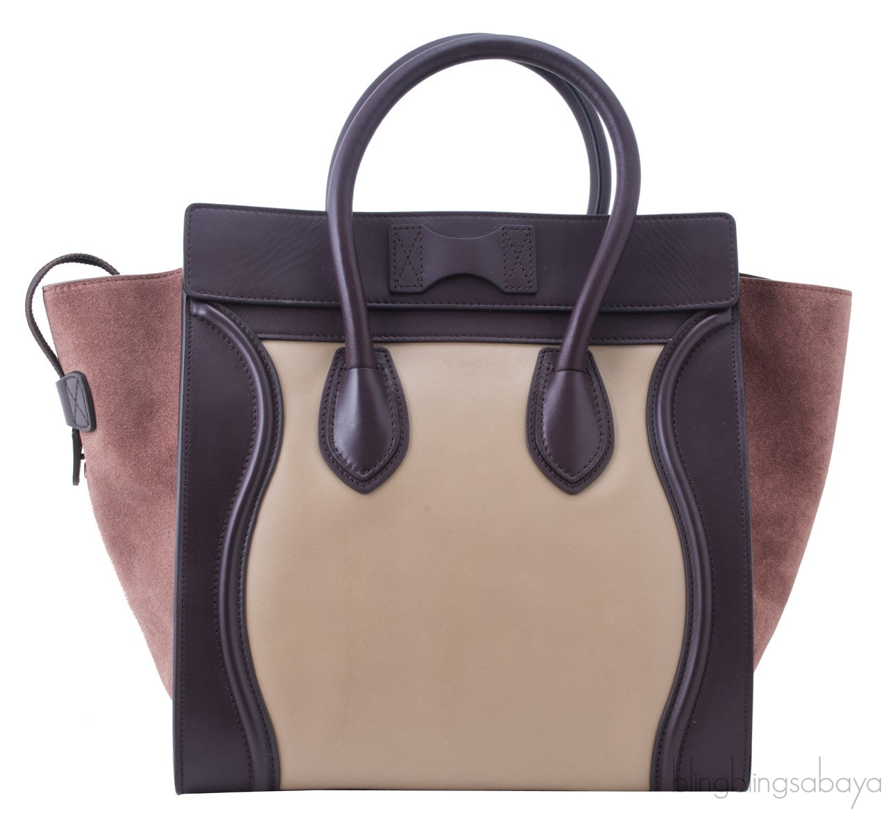 Mini Luggage Tricolor Beige