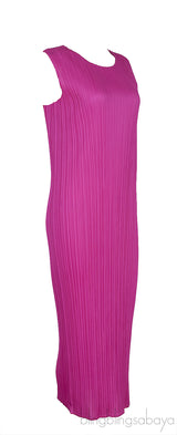 Fuchsia Sleeveless Midi Dress