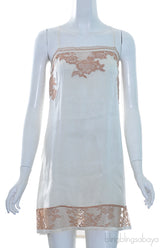 Satin Lace Trim Camisole Set