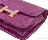 Constance Mini Rose Sheherazade Crocodile