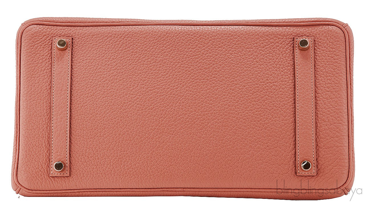 Birkin 35 Rose Tea Taurillon Clem.